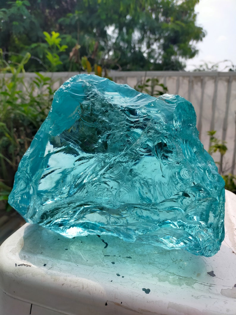 Aqua Blue Andara Monatomic Crystal Glass Rough 6,9kg - Etsy