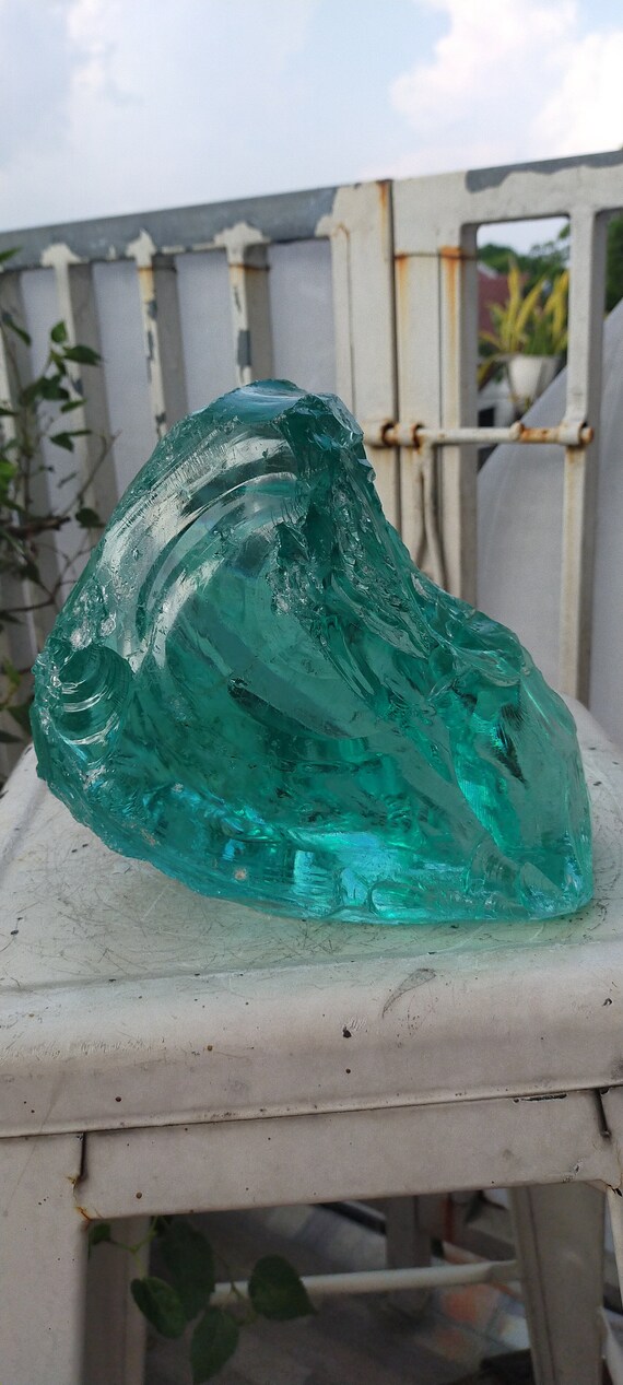 クリアシーグリーン アンダラ モノアトミック クリスタル ガラス 原石