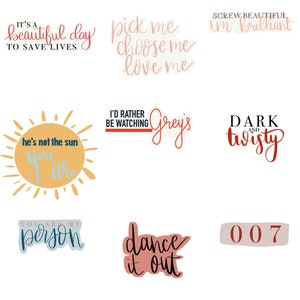 Greys Anatomy Stickers Greys Anatomy Its a Beautiful Day - Etsy Singapore
