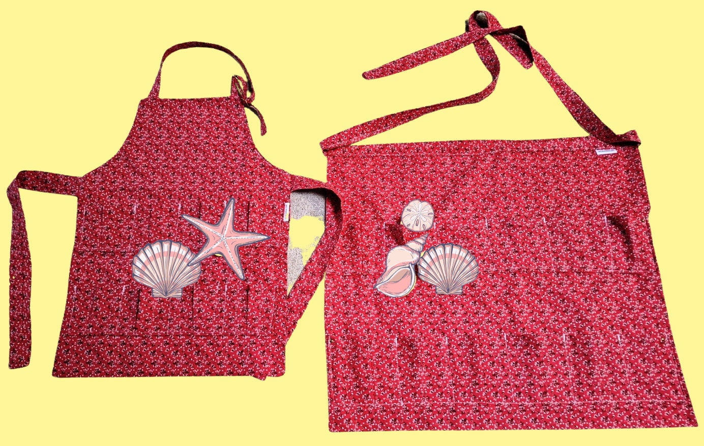 Shell Apron Children's Gatherer Collector Apron for Harvest, Eggs, Shells, Rocks - Etsy
