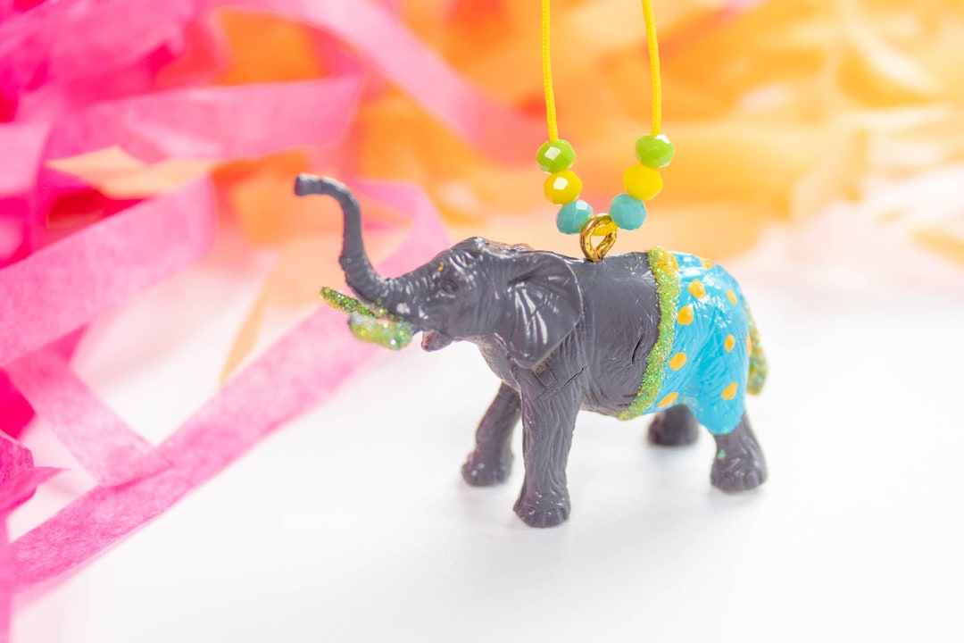 Horace the Elephant Toy Animal Necklace With Swimsuit Etsy
