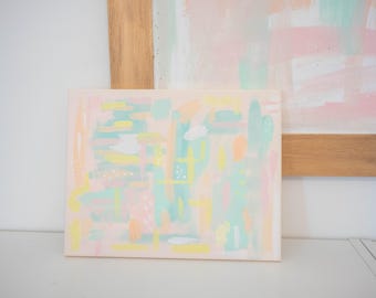 Pastel Abstract I | 11x14 Abstract Art