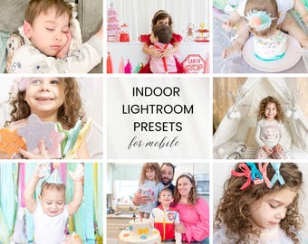 12 Bright & Airy Indoor Lightroom Presets | 12 Mobile Filters | Photo Editing | Instagram Presets | Instant Download