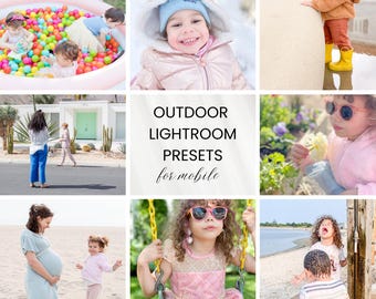 12 Bright & Airy Outdoor Lightroom Presets | 12 Mobile Filters | Photo Editing | Instagram Presets | Instant Download