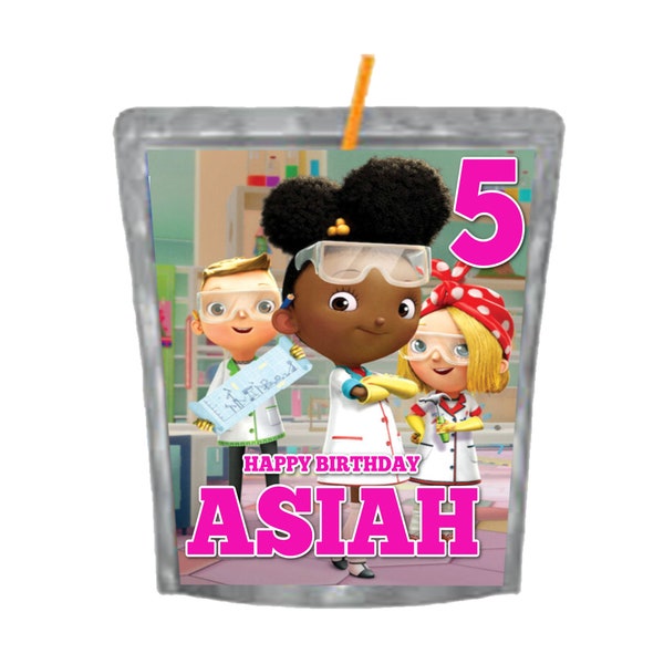 Ada Twist Scientist Caprisun | Ada Twist Birthday | Ada Twist Party Favors | Personalised | Digital File Only!