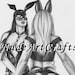 DominatrixArt PRINT of Original Art Charcoal Hand Drawing #271