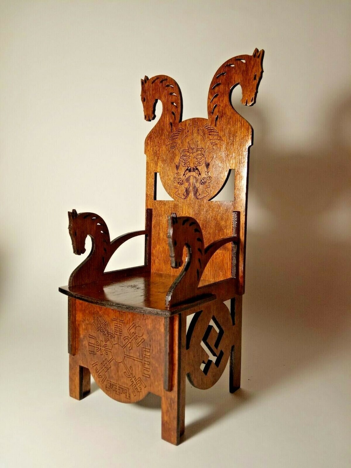 BJD furniture VIKING Horse Throne Chair for dolls Bjd Tonner Etsy