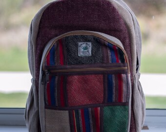 Hemp backpack/ Eco-friendly durable bag