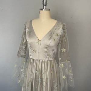 Celestial Embroidered Dress Etsy