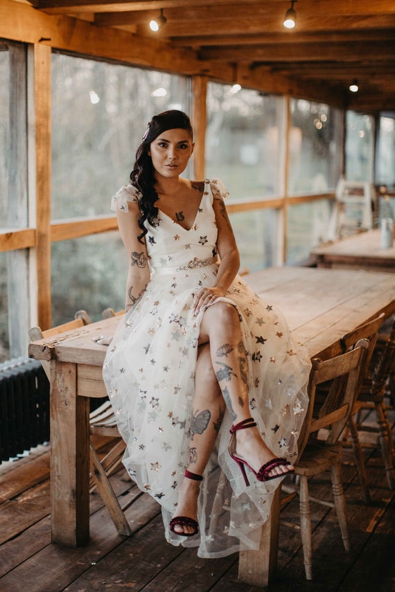 CASSIOPEIA Starry Wedding Dress With ...