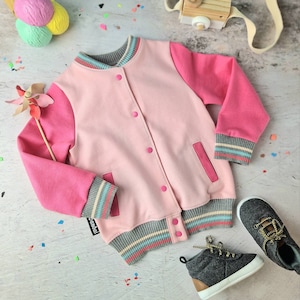 College jacket for children size 86/92 (EU) in pink