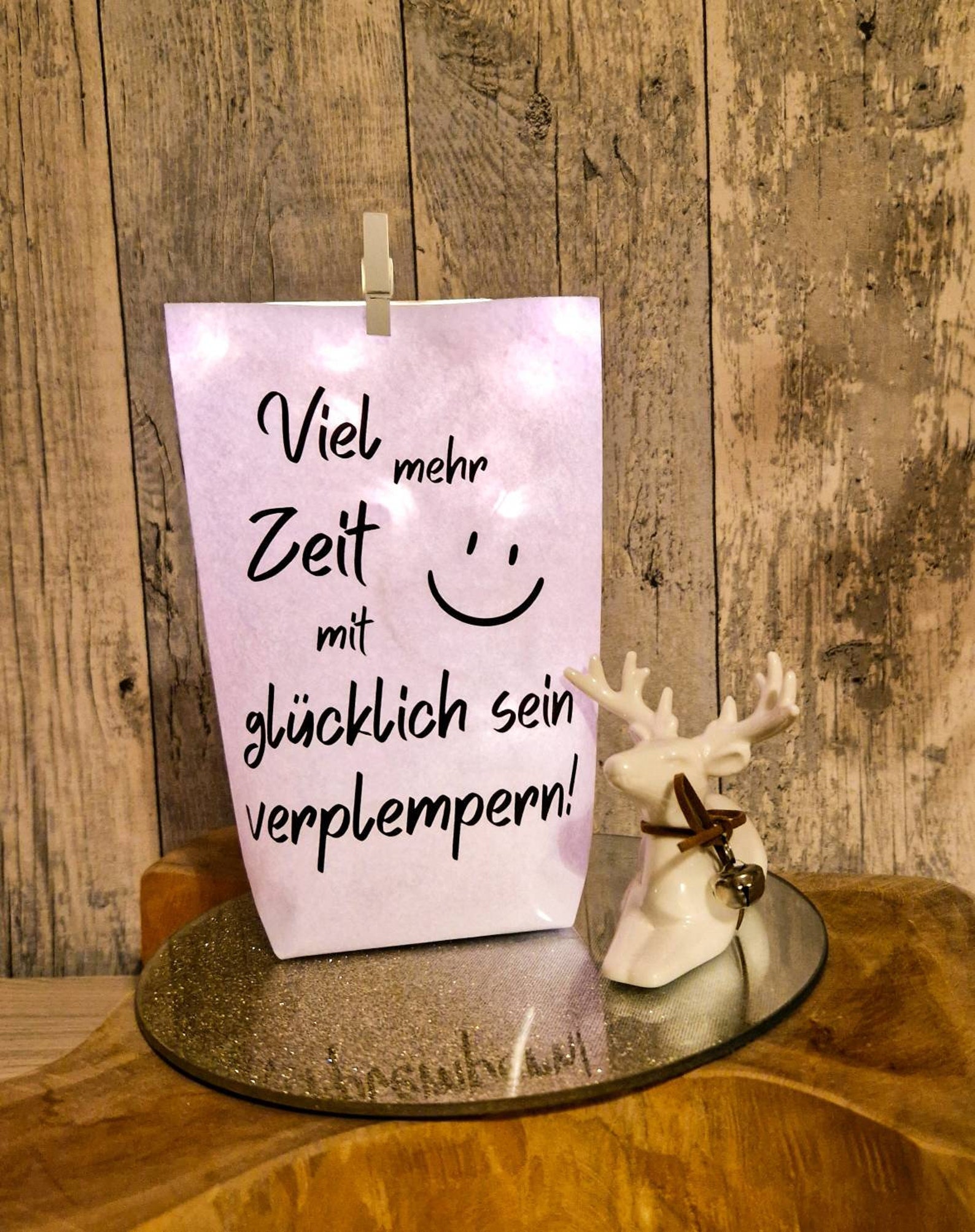 Lichtertüte Lichterbeutel mit Spruch Mitbringsel Geschenk Idee