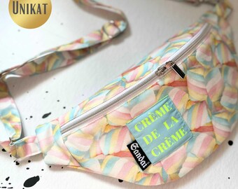 UNIKAT Bauchtasche Gürteltasche HipBag Crossbag Crossbody Umhängetasche mit Marshmallows