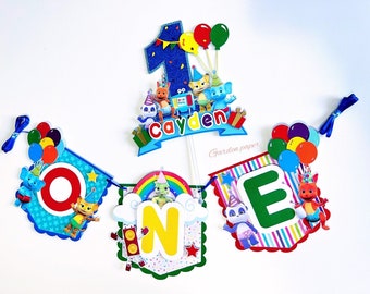 Adorno para tarta de fiesta de palabras: decoración de cumpleaños personalizada
