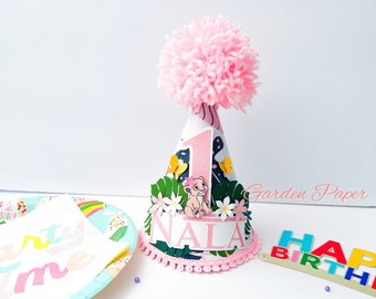 Cappello per la festa di compleanno di Nala del Re Leone: tema safari personalizzato