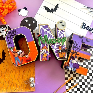 Mickey Halloween 3D Letter,Mickey Halloween Decorations, Boo Standing Letter, Mickey Halloween Party, Halloween Theme Party
