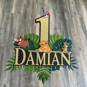 Lion King Cake Topper,Lion King Inspiration Topper,Lion King, Cake Decoration,Safari Theme Party, Lion King Party, Boy Birthday,Jungle Theme