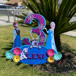 Frozen Cake Topper, Anna and Elsa Party Decor,Princess Elsa Cake Topper,Frozen Decorations , Anna Cake Topper