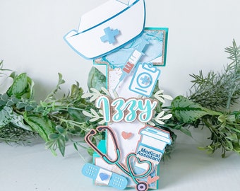 Nurse Graduation 3D Letter: Personalized RN Gift, Desk Decor