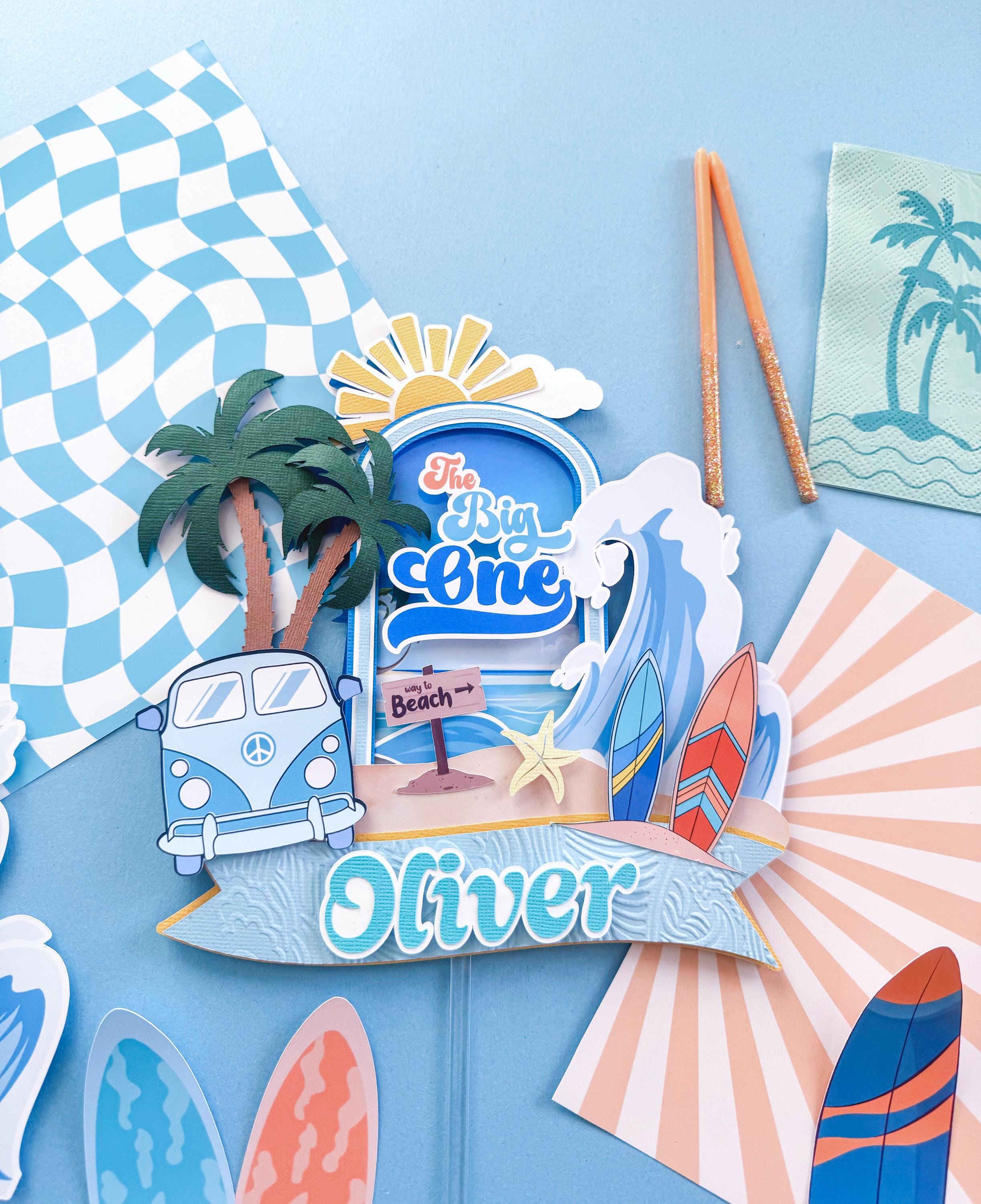 The Big One Cake Topper: Surf Theme First Birthday Party - Etsy