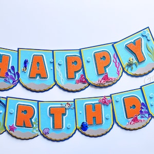 Finding Nemo Birthday Banner: Under the Sea Party