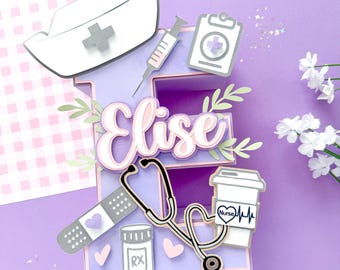 Nurse Letter 3D,Nurse Graduation,Nurse Apretiation,Nurse Personalized Gift,Nurse Desk Decor,Nurse Gift,Teacher Thank you Gift