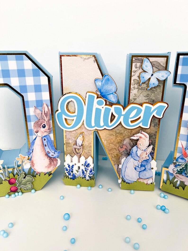 Peter Rabbit Lettering Peter Rabbit Letters 3d,easter Letters 3d,bunny Letters 3d,peter Rabbit ...