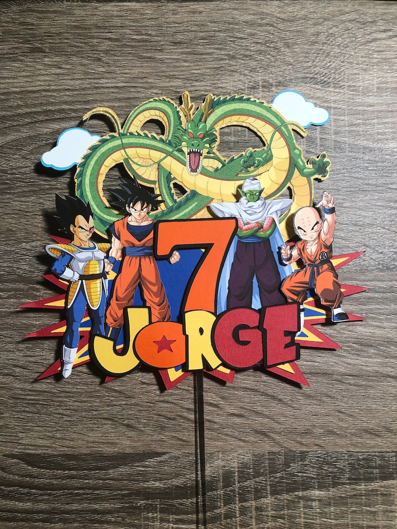 Dragon Ball Z Cake Topper Dragon Ball Cake topper Custom ...