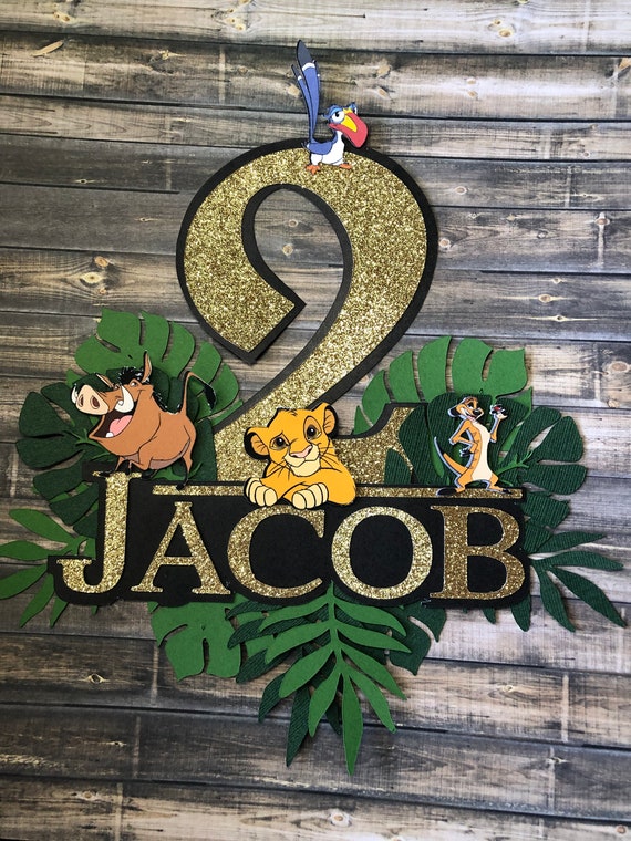 Lion King Party Cake Topper Lion King Party Cake Topper