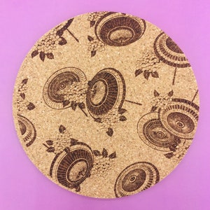 Cork Coaster Japanese Kabuki Woman D one piece