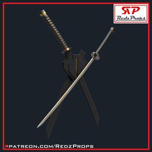 Deadpool 3 Katanas & Sheath- 3d Digital Files