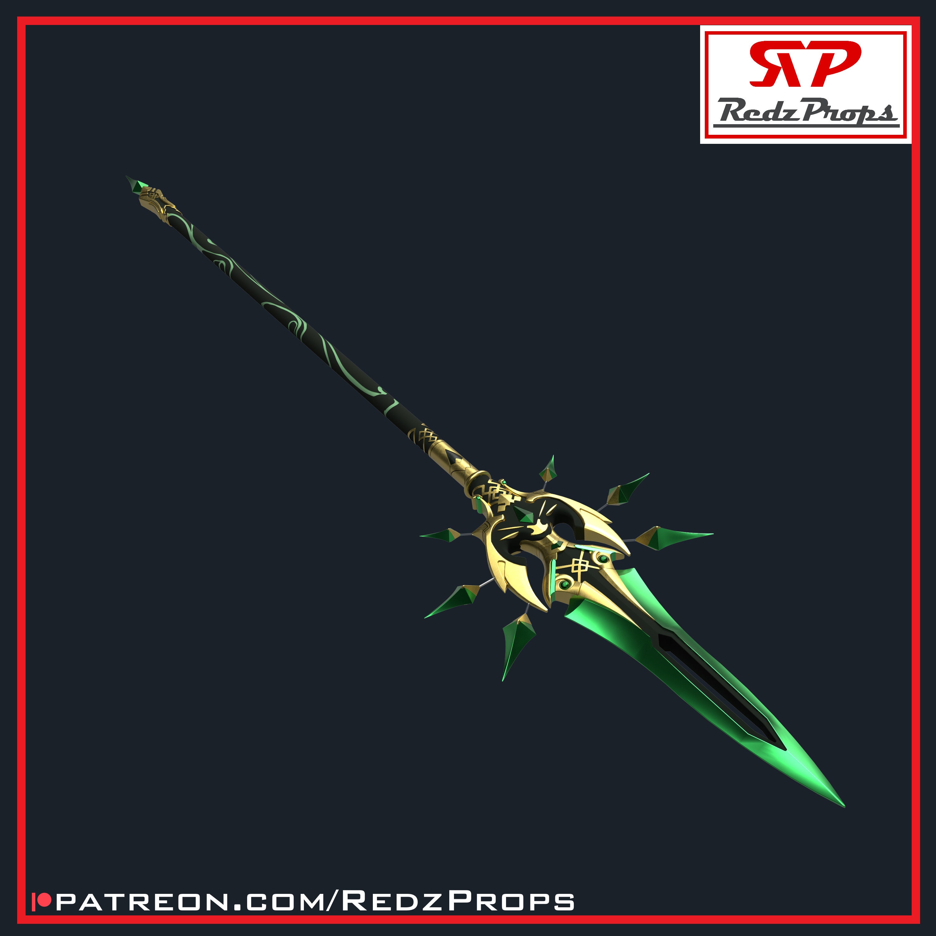 Primordial Jade Spear- 3D Digital Files - Etsy