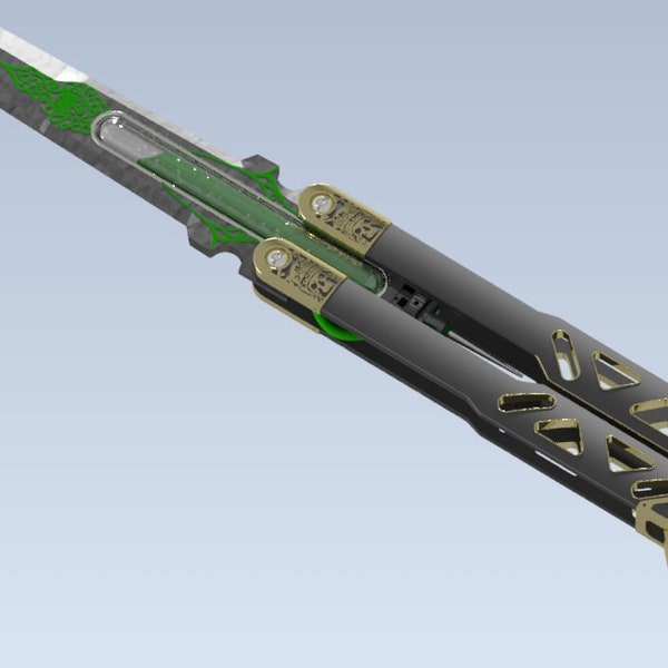 Octane Butterfly Knife Etsy