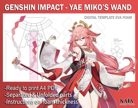 八重神子 コスプレ 衣装 杖 武器 原神 Amazon.co.jp: 原神 げんしん コスプレ 八重神子 コスプレ道具