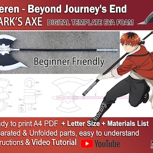 Stark's Axe Darüber hinaus Ende der Reise Cosplay prop Vorlage Muster PDF für EVA Schaumstoff