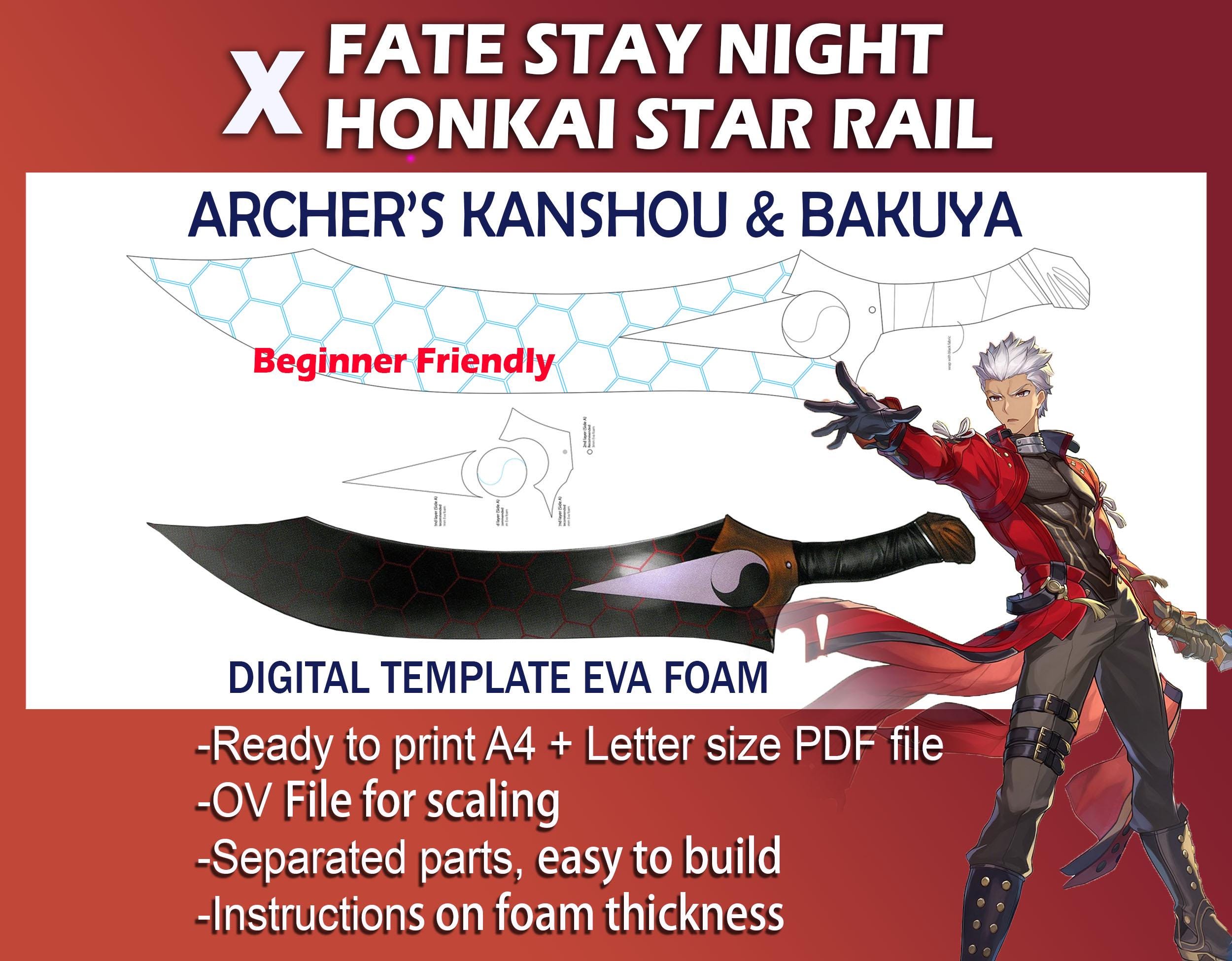Fate/stay night アーチャー　D賞　箔押しチェキ風ブロマイド にじさんじ 7th Anniversary】ランダムチェキ風カード Aグループ