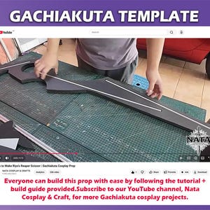 Gachiakuta Riyo The Ripper Scissor Template | EVA Foam Cosplay Pattern + Tutorial (able to move) image 9