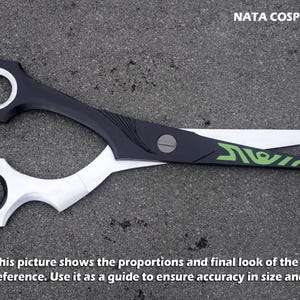 Gachiakuta Riyo The Ripper Scissor Template | EVA Foam Cosplay Pattern + Tutorial (able to move) image 3