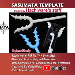 Sasumata-mall - Hachiware Staff Cosplay EVA-skummönster man-catcher