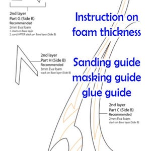 Solo Leveling Arise Baruka Dagger Cosplay Prop - Digital PDF-mallmönsterritning EVA-skum Sung Jin woo bild 2