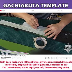 Gachiakuta Riyo The Ripper Scissor Template | EVA Foam Cosplay Pattern + Tutorial (able to move) image 4