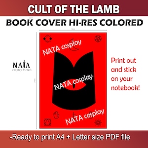 Cult of the Lamb Book - Template Pattern blueprint PDF Color Printing