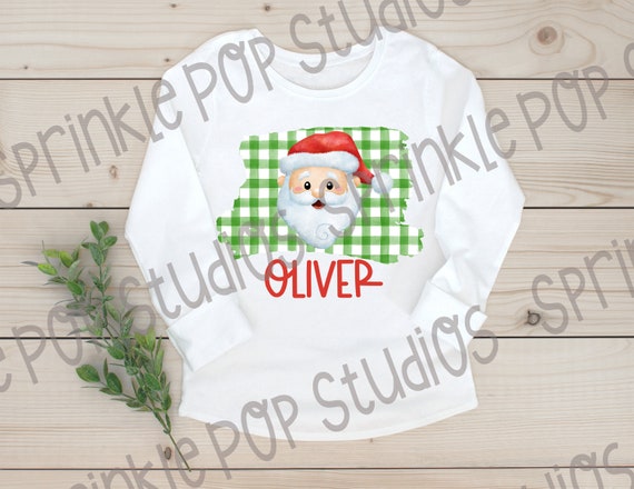 DIGITAL FILE Santa Claus Suit Christmas Ornament Sublimation Template -   Israel