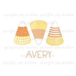 Candy Corn Watercolor Clipart | PNG | Sublimation Digital Download | Printable Artwork Design | Customizable Design