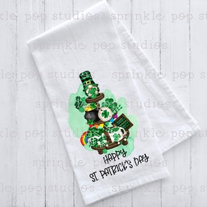 St. Patrick&#39;s Day Design ~ St. Patrick&#39;s Tiered Tray ~ Flour Sack Towel Design