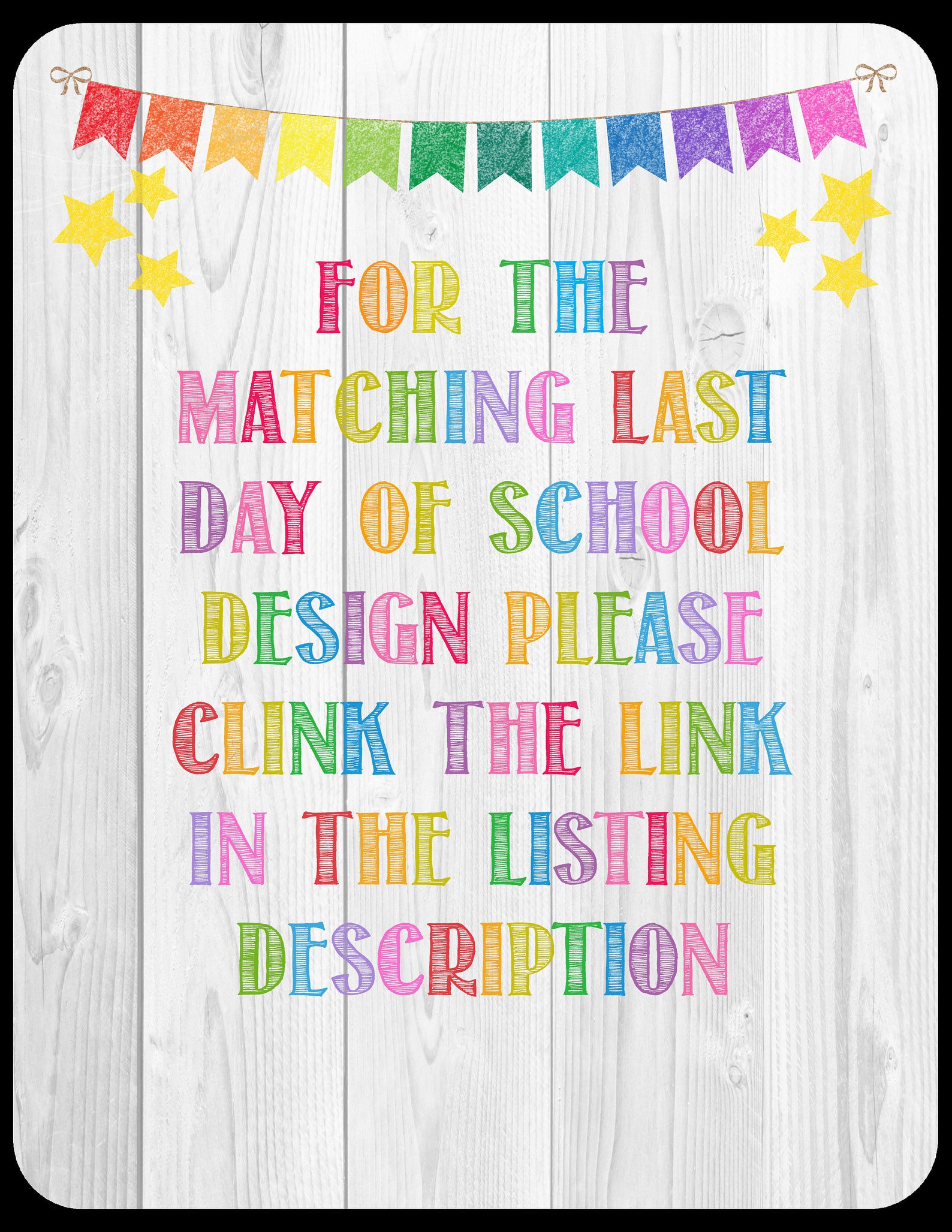 White Background Colorful First Day of School Sign Dry - Etsy
