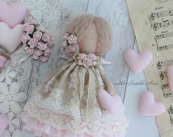 Tilda in country style Ehtnic doll Boho chic gift