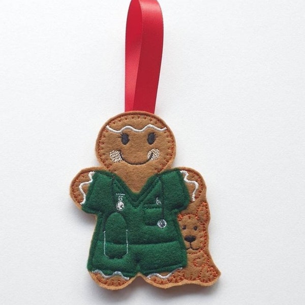 Veterinary Nurse Gingerbread Ornament , Veterinary Nurse Gifts, Present for Vet, Gift For Vet Student ,Gifts For Veterinarians