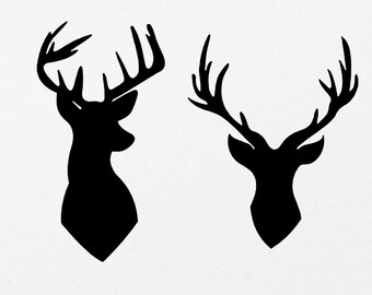 Download Reindeer Silhouettes Etsy