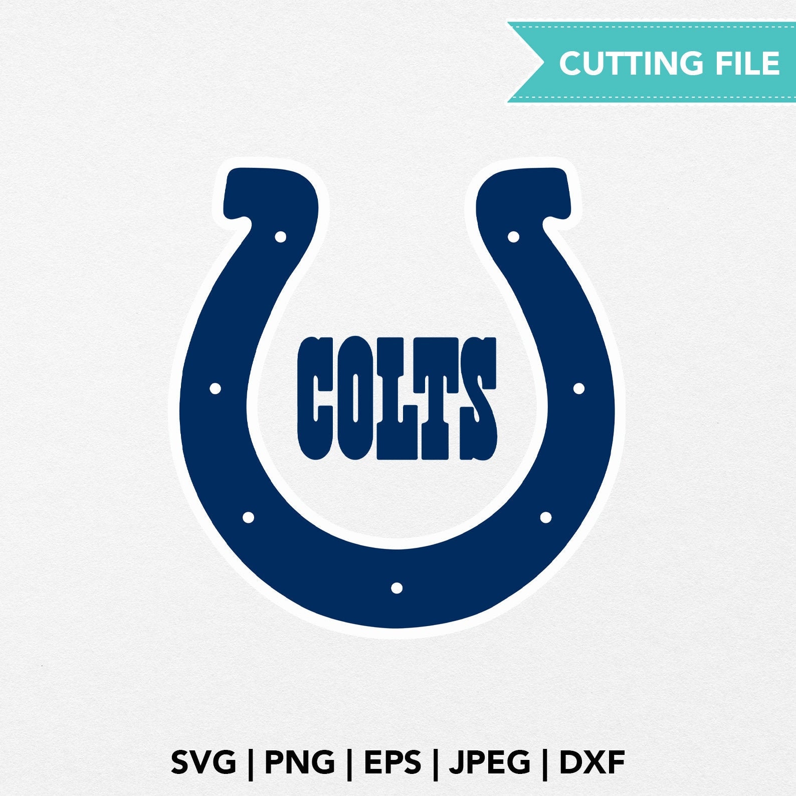 Indianapolis Colts logo svg Football NFL logo team svg | Etsy